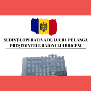 La data de 29 ianuarie 2024 a avut loc ședința operativă de lucru pe lângă Președintele raionului Briceni la care au participat reprezentanții secțiilor, direcțiilor și serviciilor publice din raionul Briceni