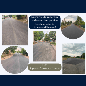 Lucrările de reparație a drumurilor continuă în raionul Briceni!